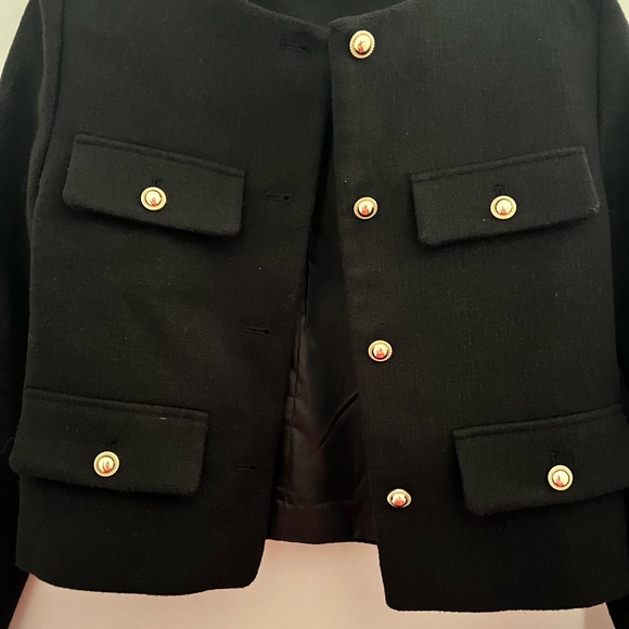 Zara black cropped blazer - Picture 2 of 4